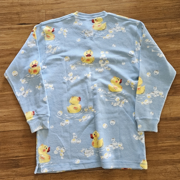 Nick & Nora Adorable Blue Duck Print Women's Pajamas - Picture 3 of 5